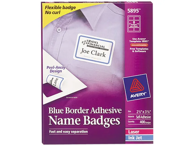 Avery Avery 5895 Label 2-1/3 x 3-3/8 White 400/Bx — product photo