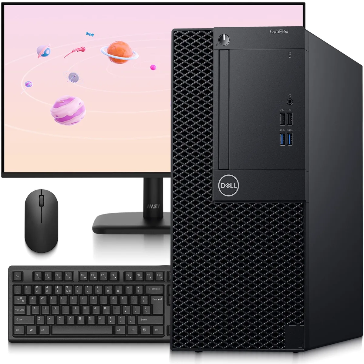 DELL Dell OptiPlex Mini Tower i5-9500 16GB 256GB 24in Monitor Win11 Pro — product photo