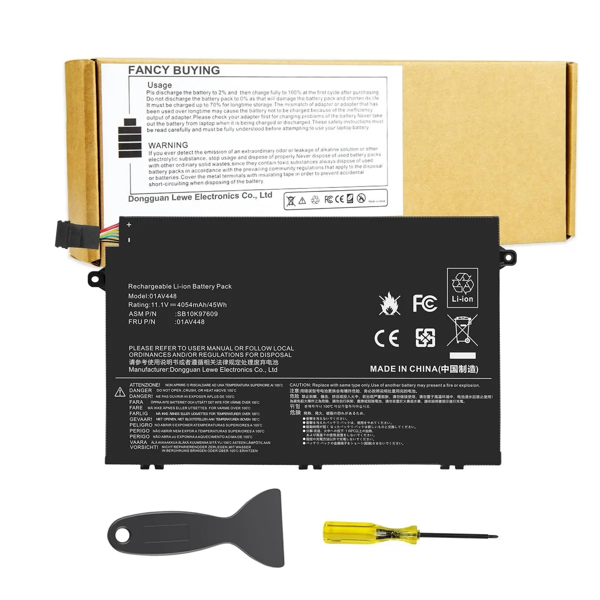 GSM Outdoors GSM Outdoors 45Wh 11.1V Battery for ThinkPad E480 E490 E580 E590 E14 E15 — product photo