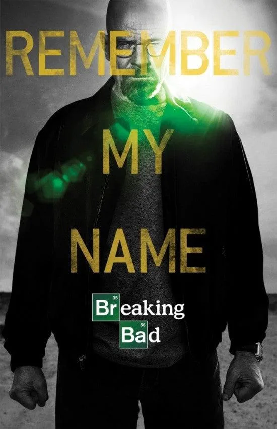 Breaking Bad Remember My Name poster print 22 by 34 inches on heavy stock paper