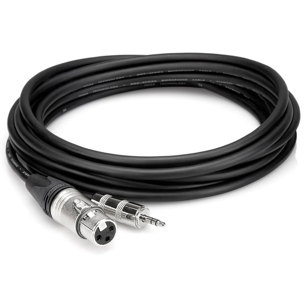 Hosa Technology Hosa Technology Microphone Cable Neutrik XLR3F to 3.5mm TRS 15' 24 AWG OFC — product photo