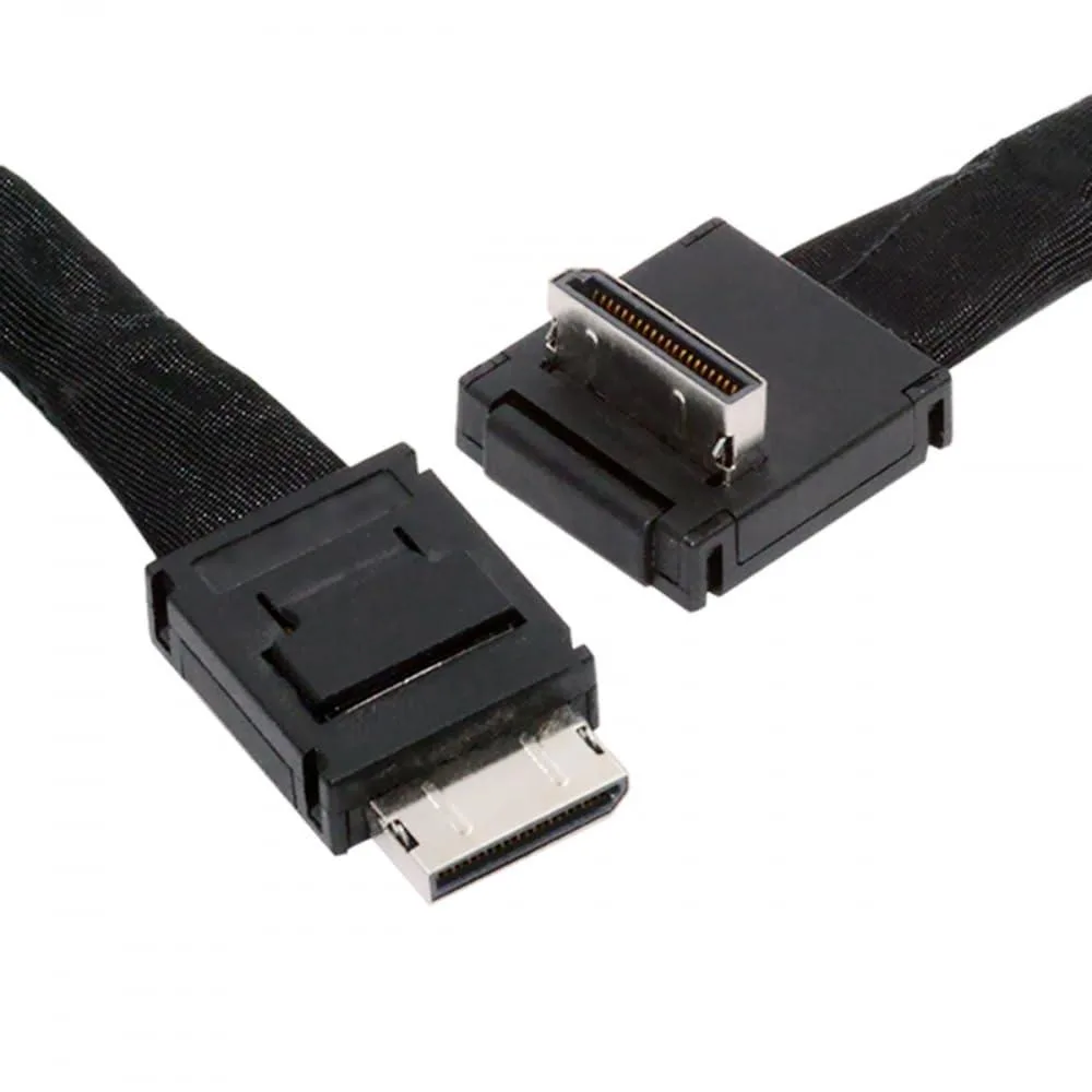 Vszerda Vszerda SF-014-DN-HX OCuLink SFF-8611 4i Active Cable 80cm Down Angled 90 Degree — product photo