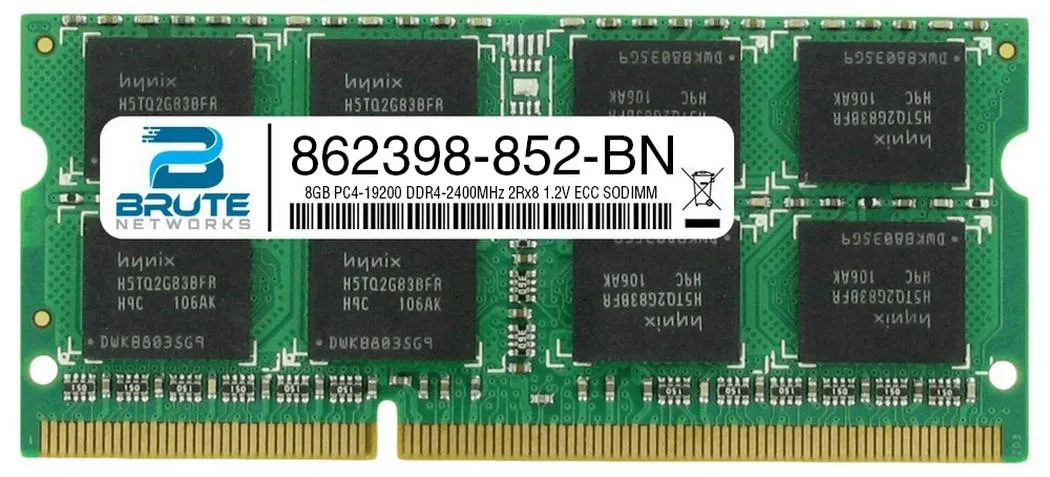 Brute Networks Brute Networks 8GB DDR4-2400 ECC SODIMM 862398-852-BN — product photo