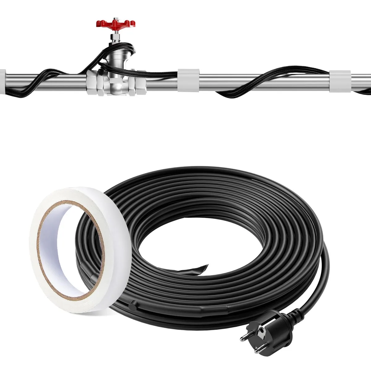 VEVOR VEVOR 5MLTV1-12 Self-Regulating Pipe Heating Cable 12ft 5W/ft — product photo