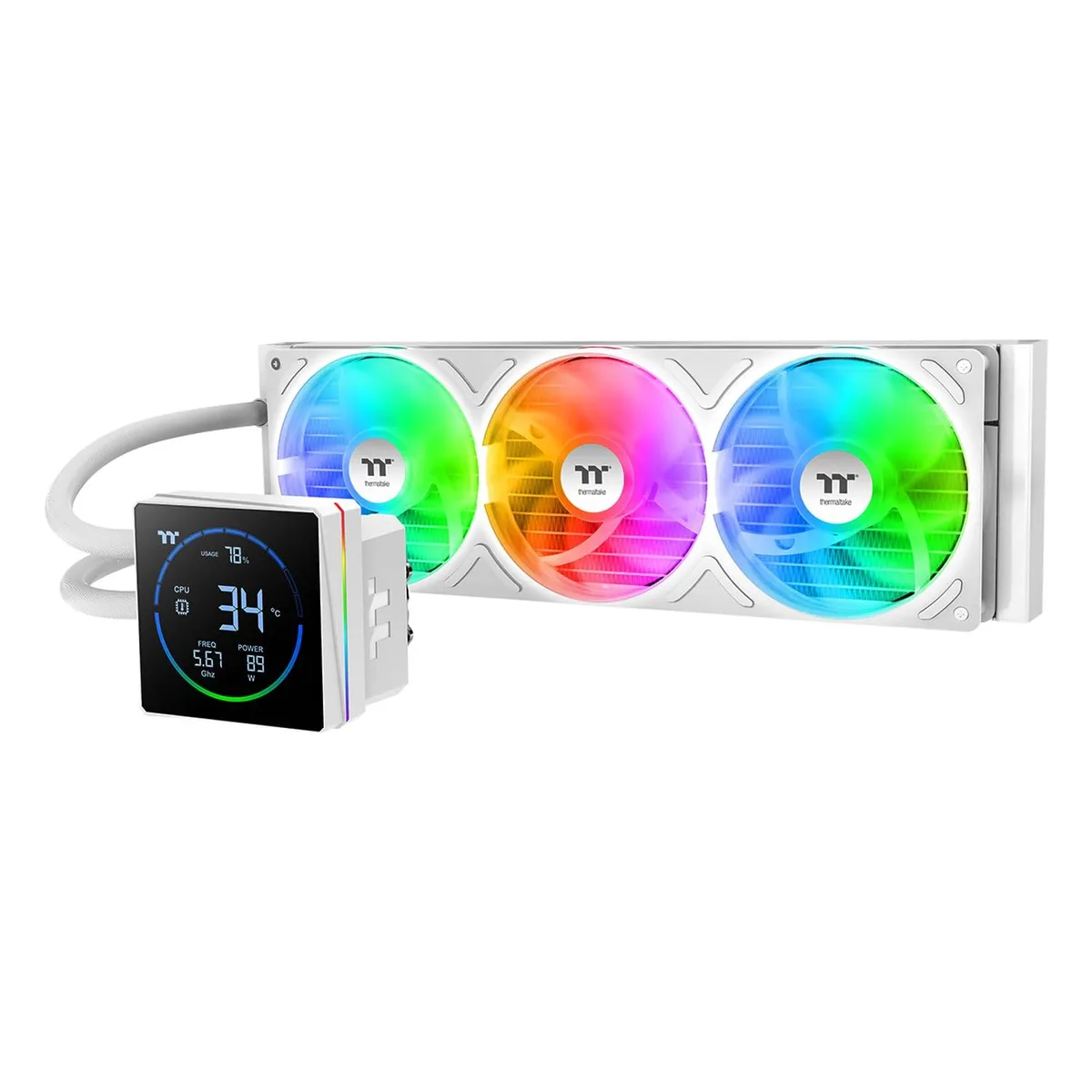 Thermaltake Thermaltake CL-W472-PL12SW-A 360mm liquid cooler 3.95" LCD — product photo