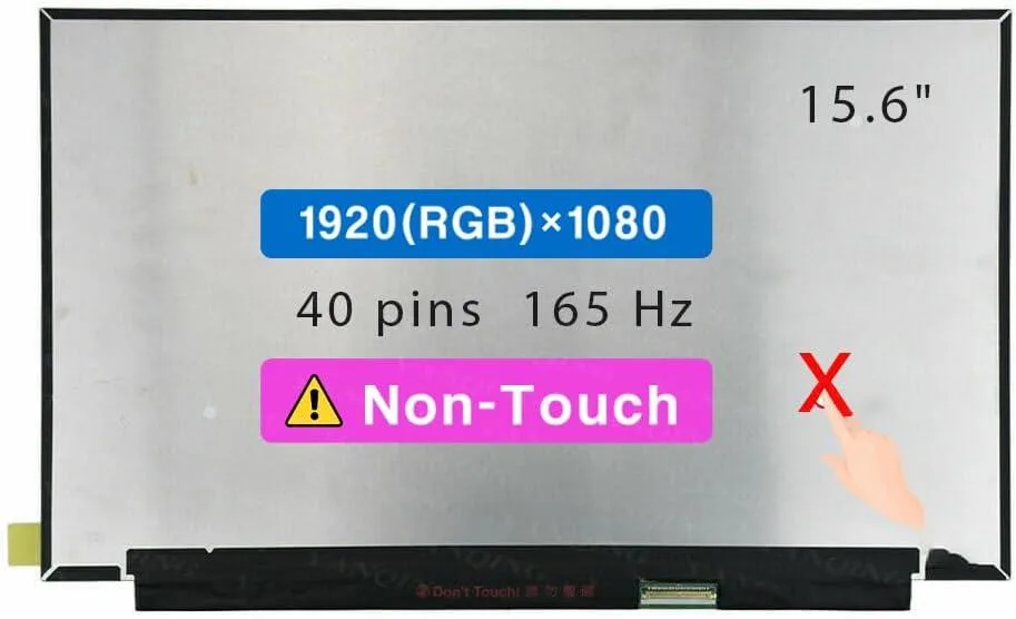 NUOLAISUN NUOLAISUN 82K1 laptop screen 15.6" FHD 1920x1080 165Hz 40 pin — product photo
