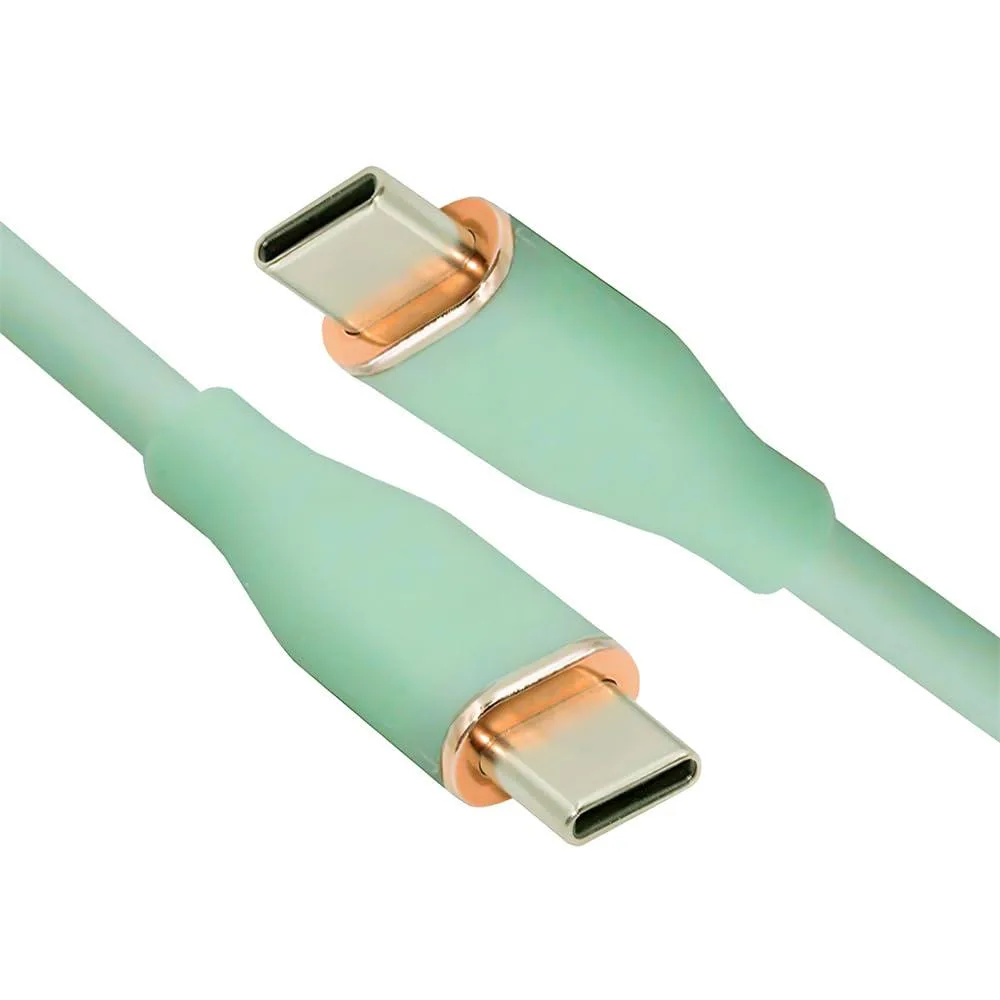 LORDWORLD LORDWORLD USB-C 65W 480Mbps Green 100cm Cable — product photo