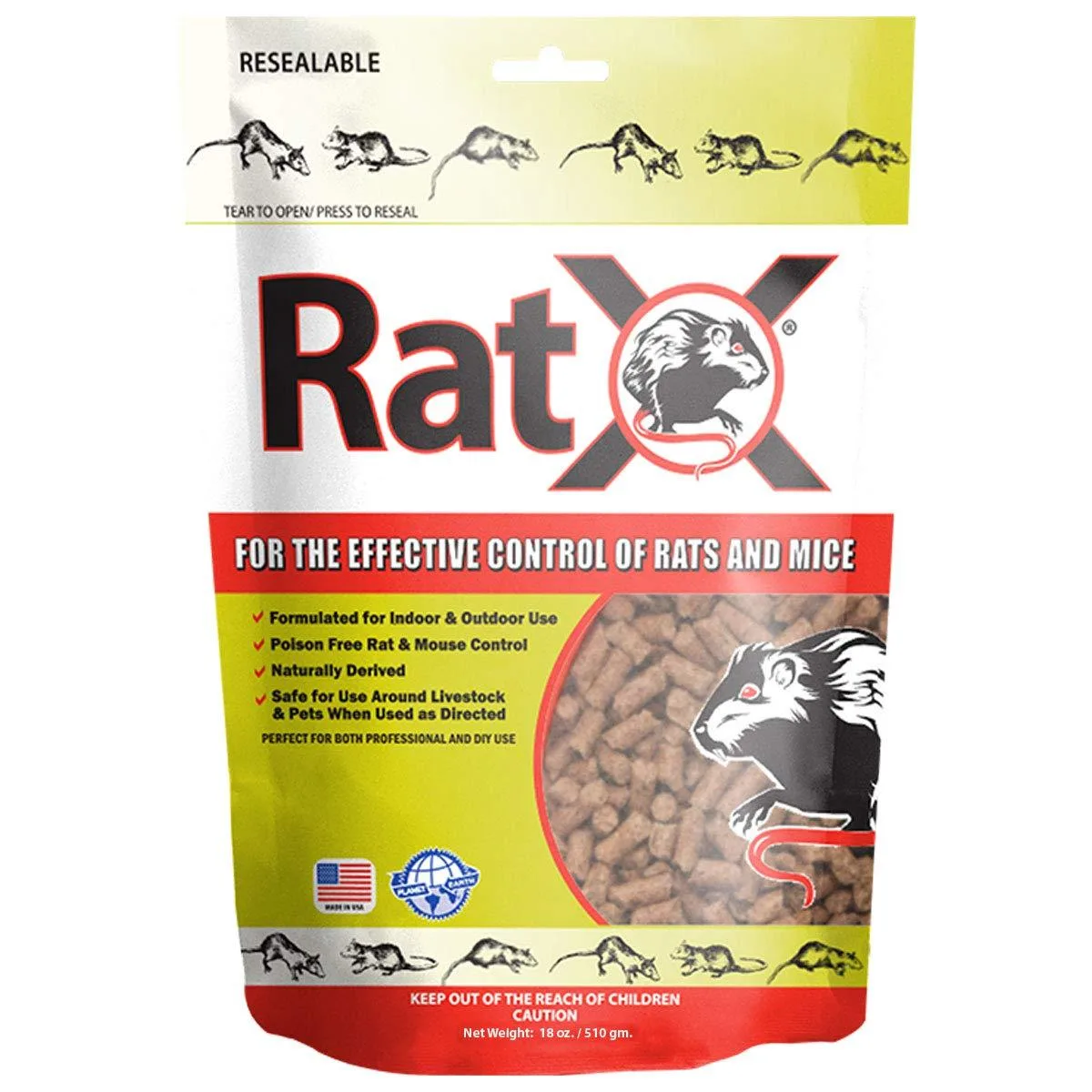  RatX Rodent Control Bait Pellets 18 oz — product photo