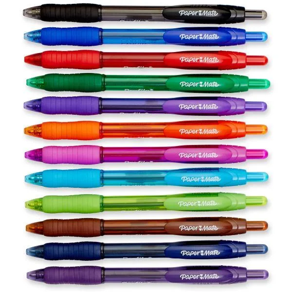 Paper Mate Paper Mate PAP1788863 Profile Retractable Ballpoint Pens 1.4mm 12 Pack — product photo