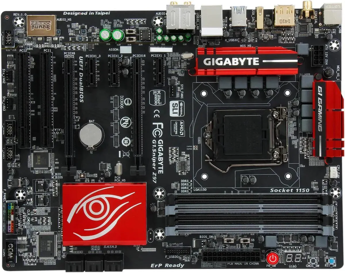 GIGABYTE GIGABYTE G1.Sniper Z97 rev. 1.x Intel motherboard — product photo