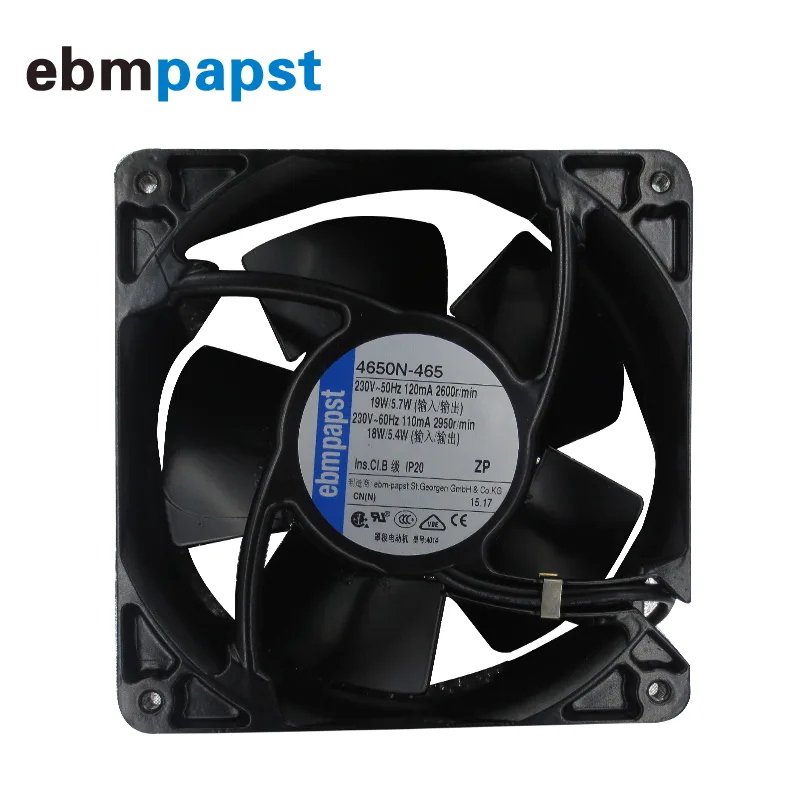 Fans Fans 4650N-465 12038 230V 18W 119mm 38mm 2680rpm 160m³/h case fan — product photo