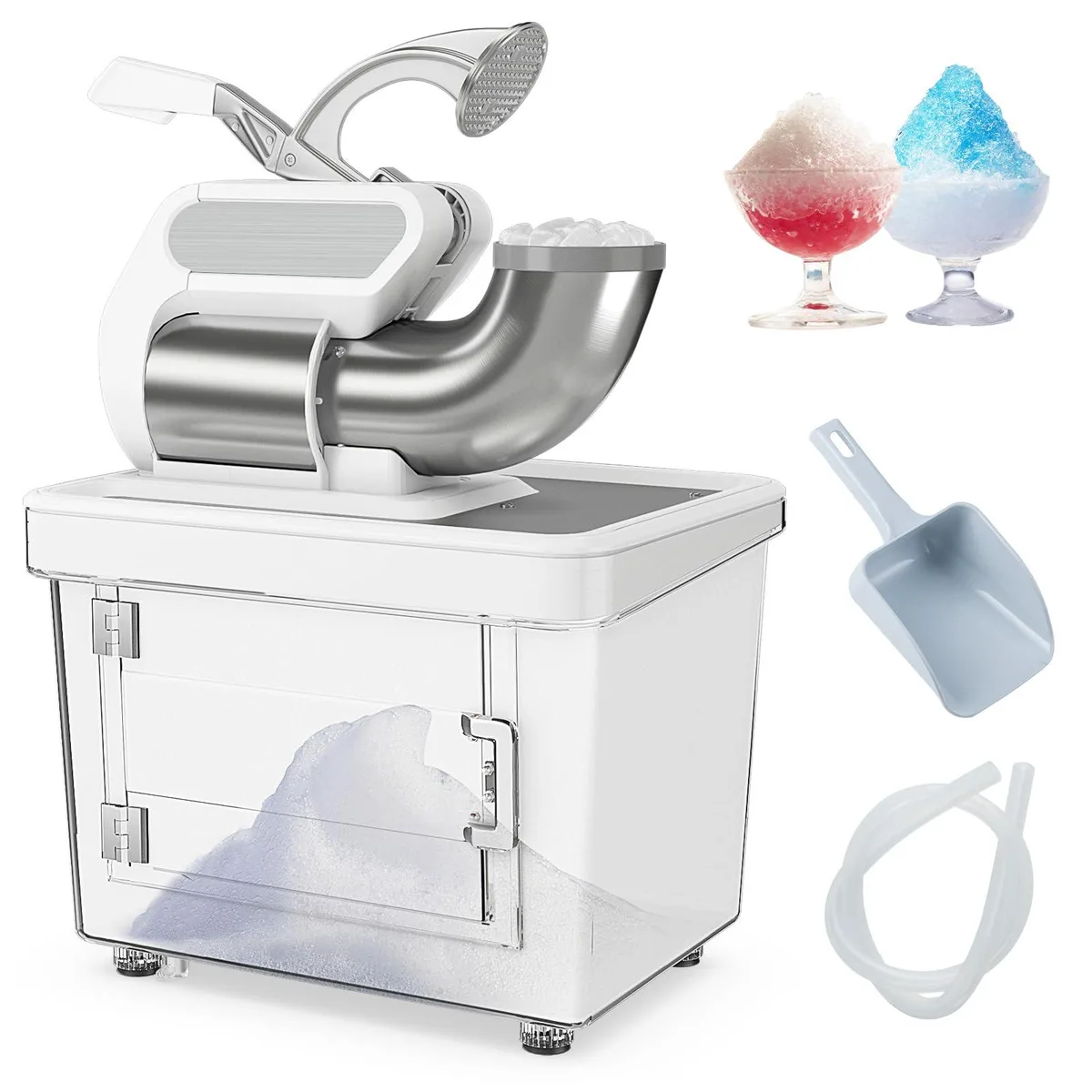 NShi NShi Snow Cone Machine White 660 lbs/h 300W 37L — product photo