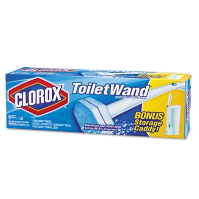 Clorox Clorox 3191 Toilet Wand Kit with Caddy and 6 Refills — product photo