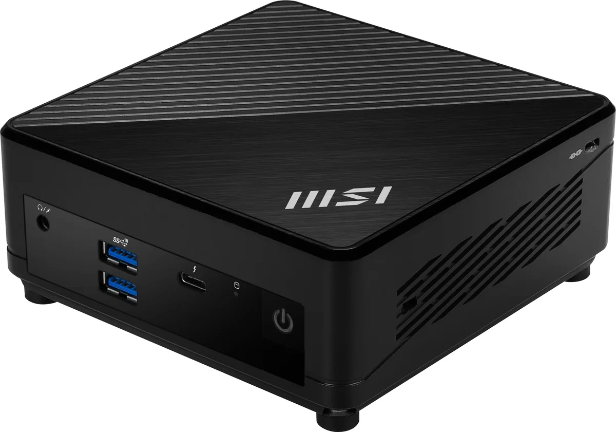 MSI MSI Cubi 5 12M-444US desktop PC, Core i5-1235U, 8 GB DDR4, 500 GB NVMe, Windows 11 Pro — product photo