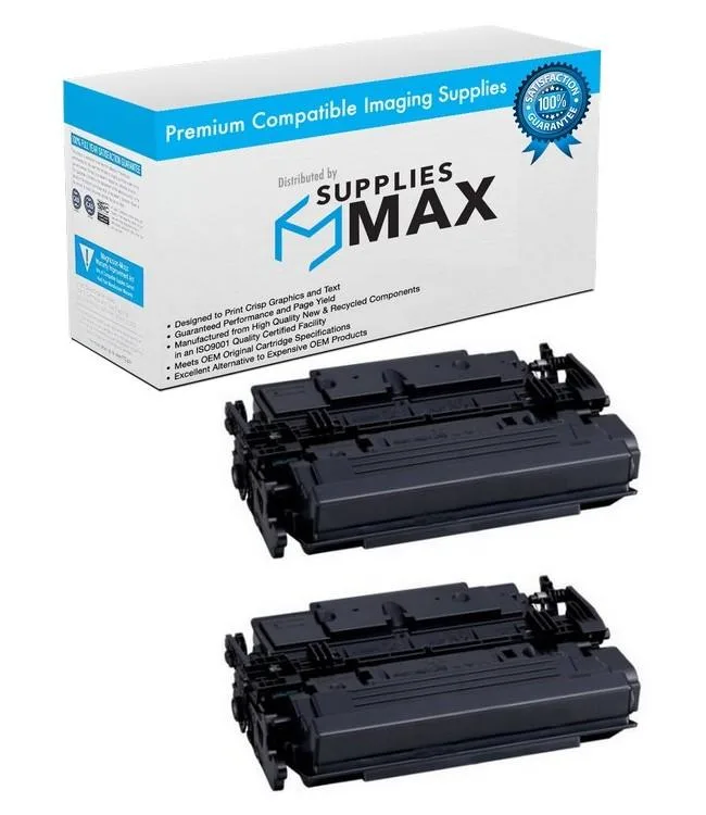 SuppliesMax SuppliesMax Compatible Toner Cartridge 2 Pack Black 10000 Pages for Canon 0452C001_2PK — product photo