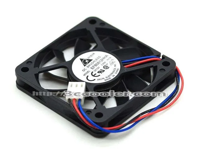 Zyvpee Zyvpee EFB0612HHA 6010 60x60x10mm 12V .25A 3Pin case fan — product photo
