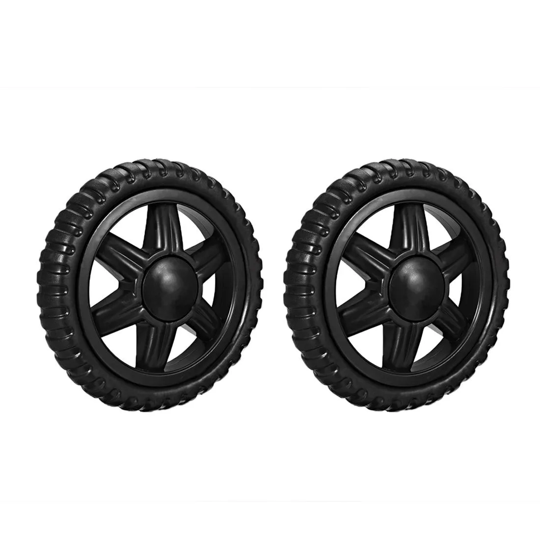 Unique-Bargains Unique-Bargains 5.1 inch Black Shopping Cart Wheel 2 Pack — product photo