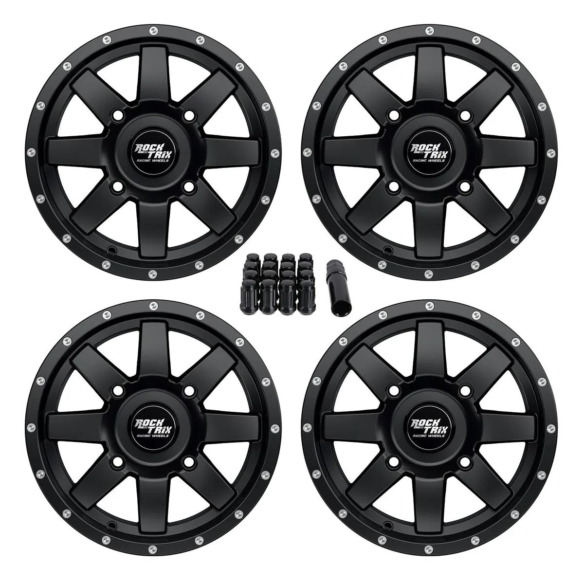 Precision European Motorwerks Precision European Motorwerks RT106 14x7 4x156 4+3 Offset Wheel Set of 4 — product photo