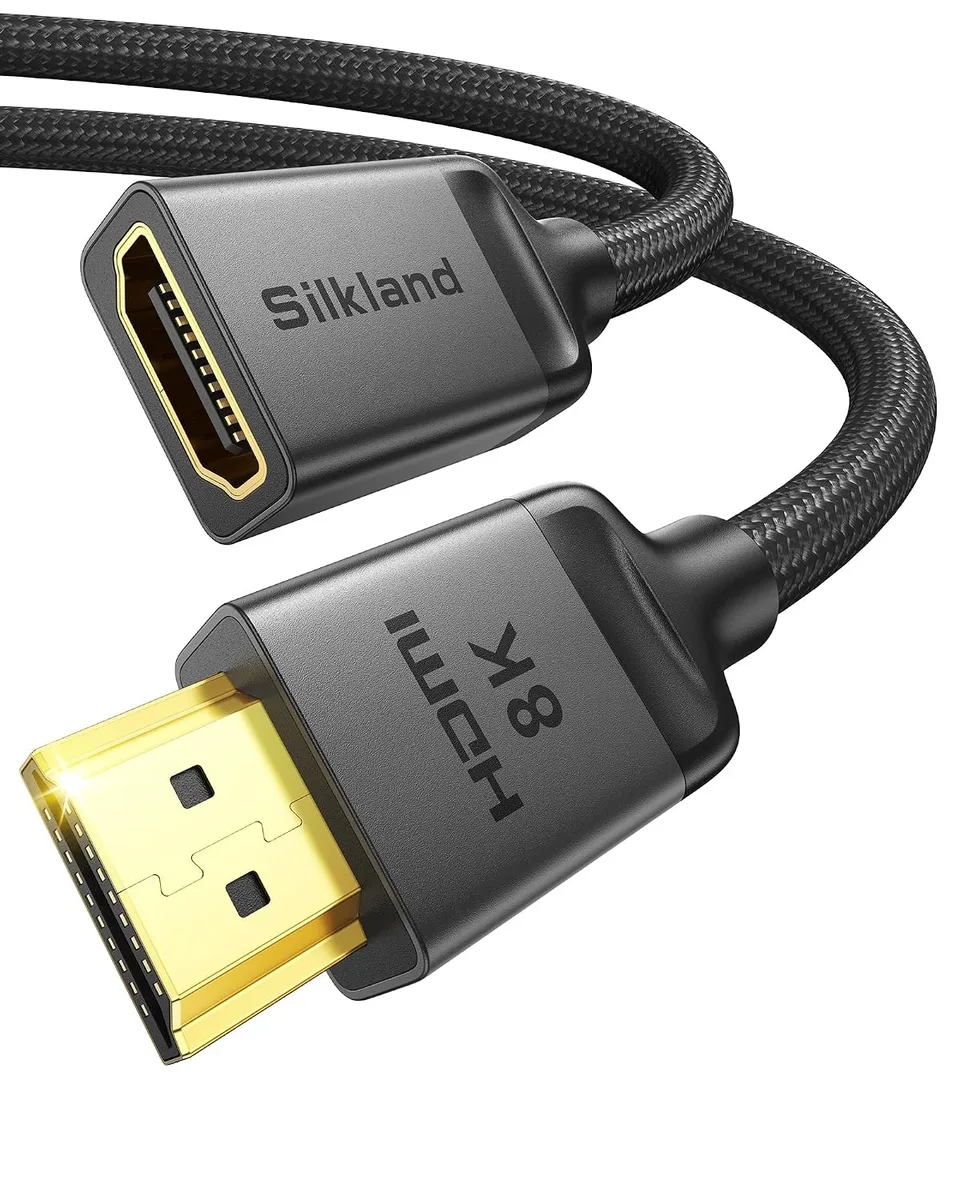 Keyence Keyence HDMI Extension Cable 3.3FT 2.1 8K@60Hz 4K@120Hz 48Gbps Male to Female Adapter — product photo
