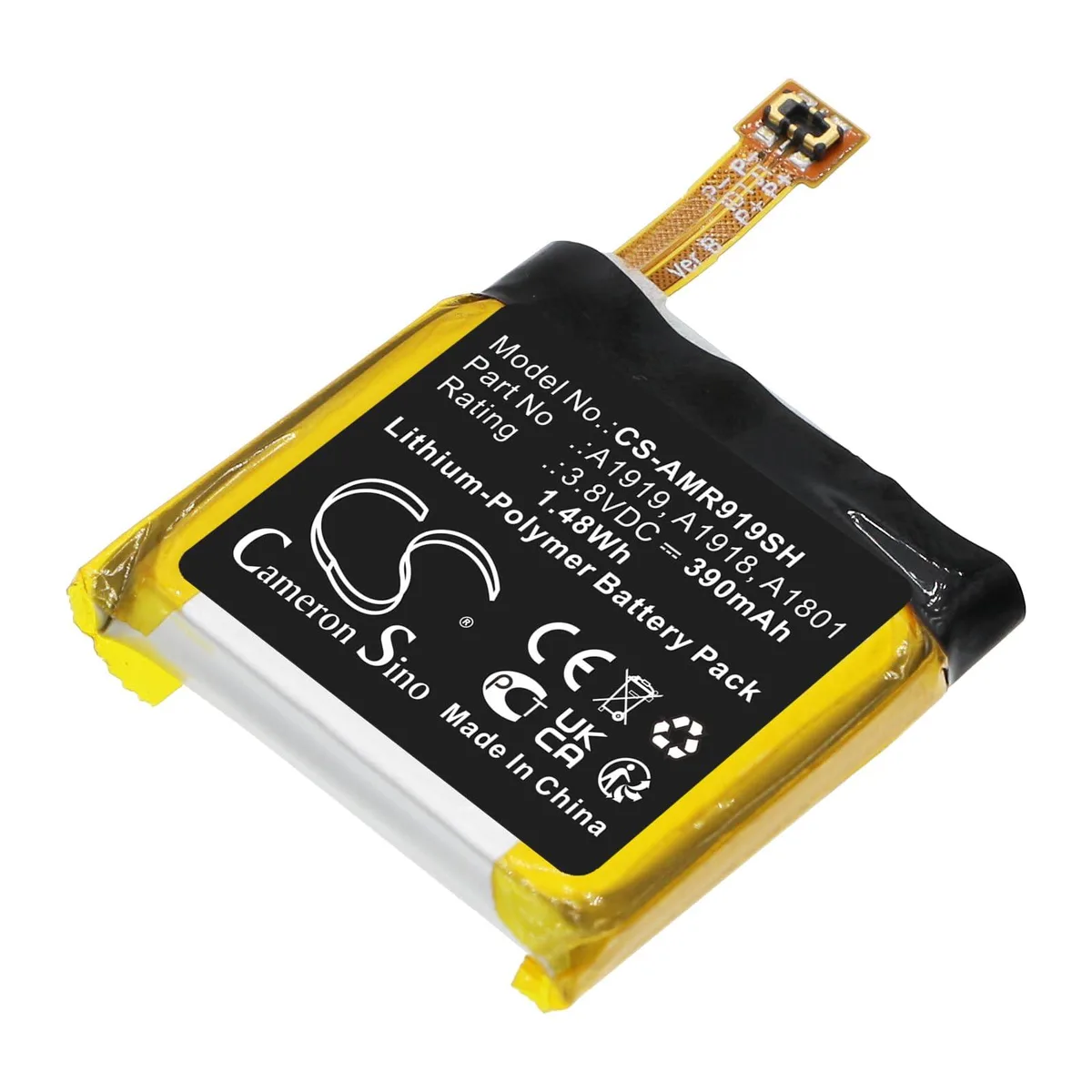  Cameron Sino Standard Battery for T-Rex A1801/A1918/A1919 390mAh 1.48Wh — product photo