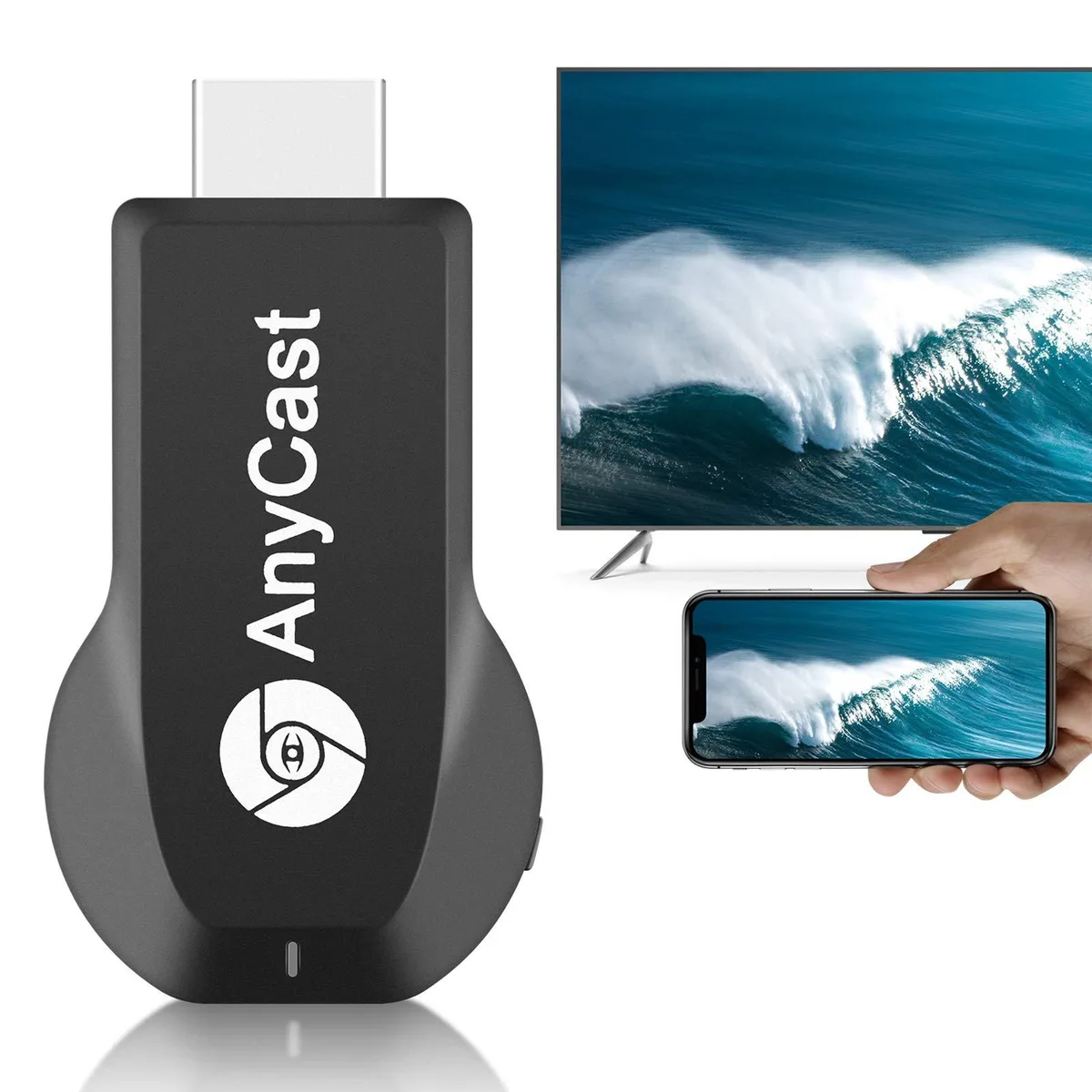  Tsemy Wireless Screen Mirroring Adapter 4K 1080p HDMI Dongle AirPlay Miracast — product photo