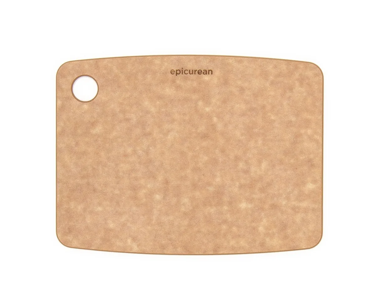 Rectangular natural composite cutting board with thumb hole