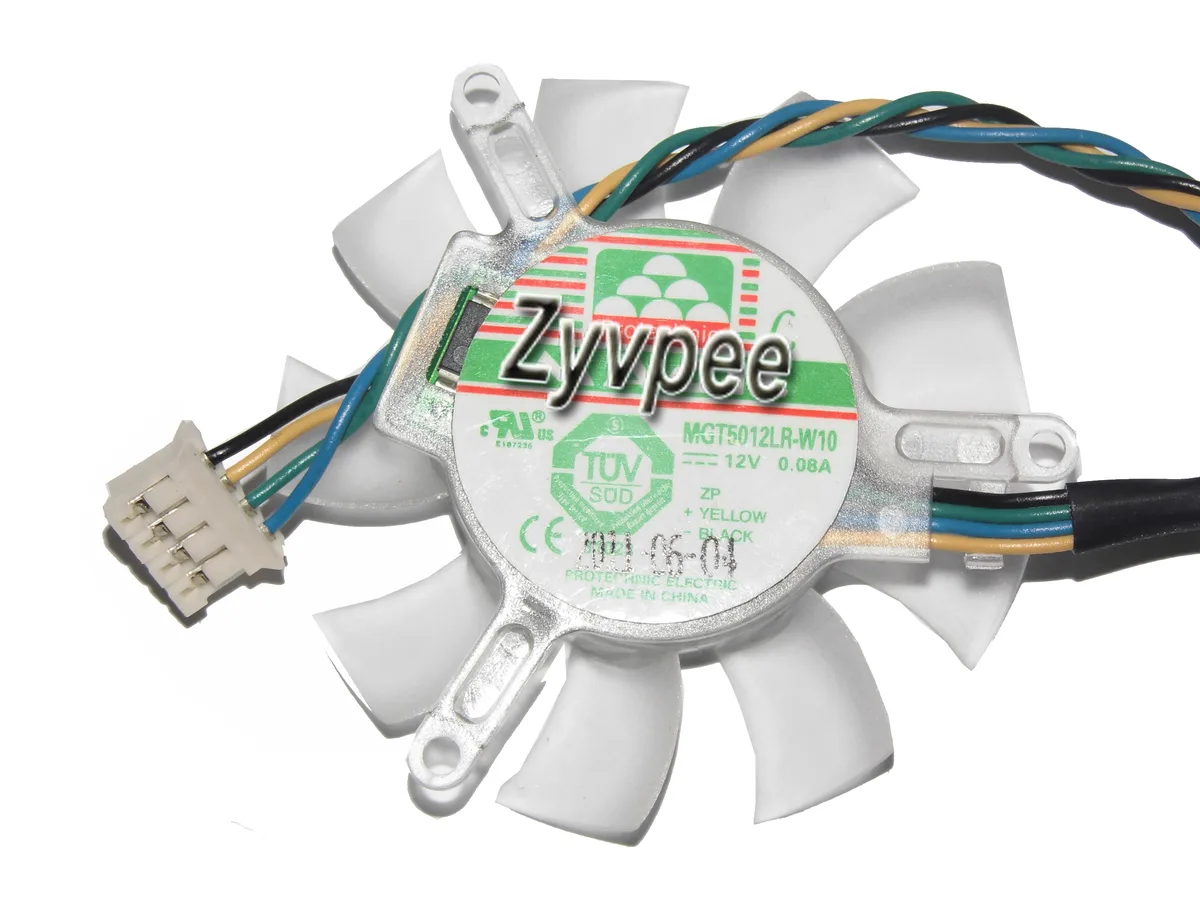 Zyvpee Zyvpee MGT5012LR-W10 12V 0.08A 4 Pin CPU Cooler Fan — product photo