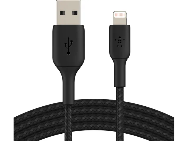 Belkin Belkin CAA002BT1MBK 1m braided lightning cable — product photo
