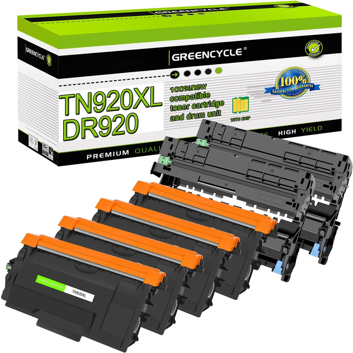 GREENCYCLE GREENCYCLE TN920XL DR920 6 Pack 4 Toner 2 Drum Unit — product photo