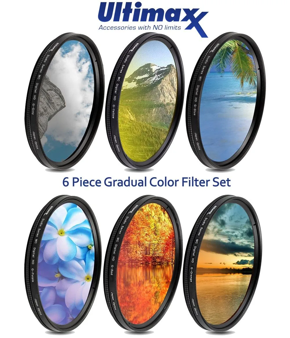 Ultimaxx Ultimaxx 6 Piece Gradual Color Filter Kit 77mm — product photo