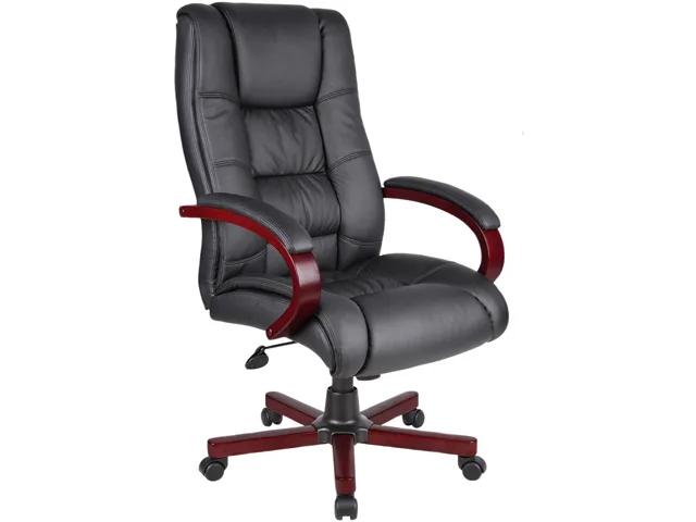 BOSS Office Products BOSS Office Products B8991-M Executive Chair Mahogany 27 x 27 x 44.5-48 in 250 lb — product photo