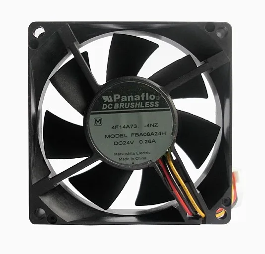 OEM Industries OEM Industries Square Cooler Panaflo 8015 FBA08A24H 24V 0.26A 3-Wire CPU Cooler — product photo