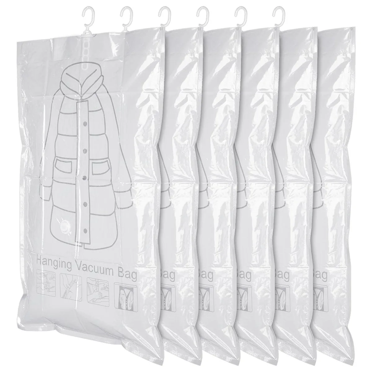 Exclaith 6-pack vacuum storage bags 43.3 x 27.6 inch — product photo