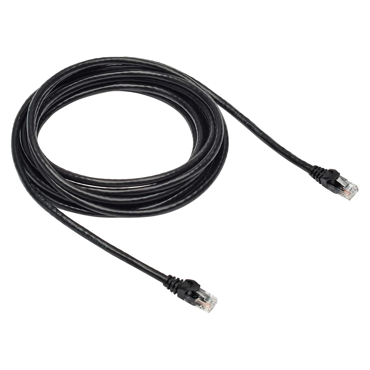 Amazon Basics Cat 6 Ethernet Cable 10Gbps 250MHz 15ft Black — product photo