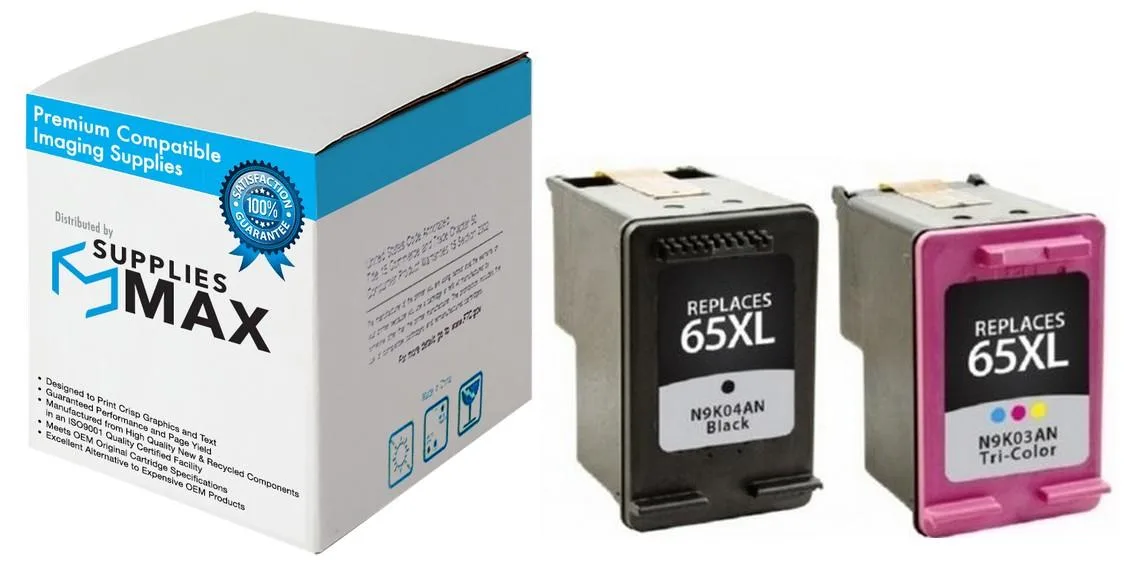 SuppliesMax SuppliesMax 65XL High Yield Inkjet Combo Pack Black/Color — product photo