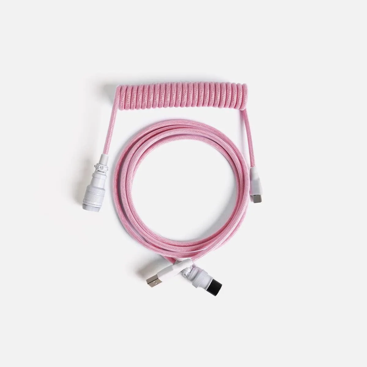 AZIO AZIO USB-C coiled cable French Pink ACD903 — product photo