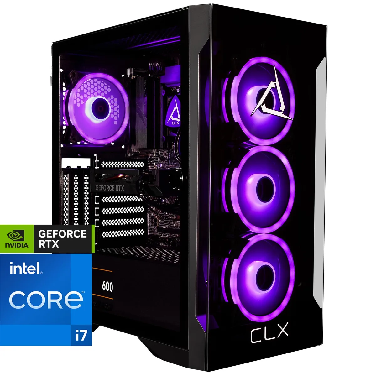 CLX Gaming CLX Gaming TGMSETRTA3703BM gaming PC i7-13700KF 32GB DDR5 RTX 4060 1TB SSD 4TB HDD — product photo
