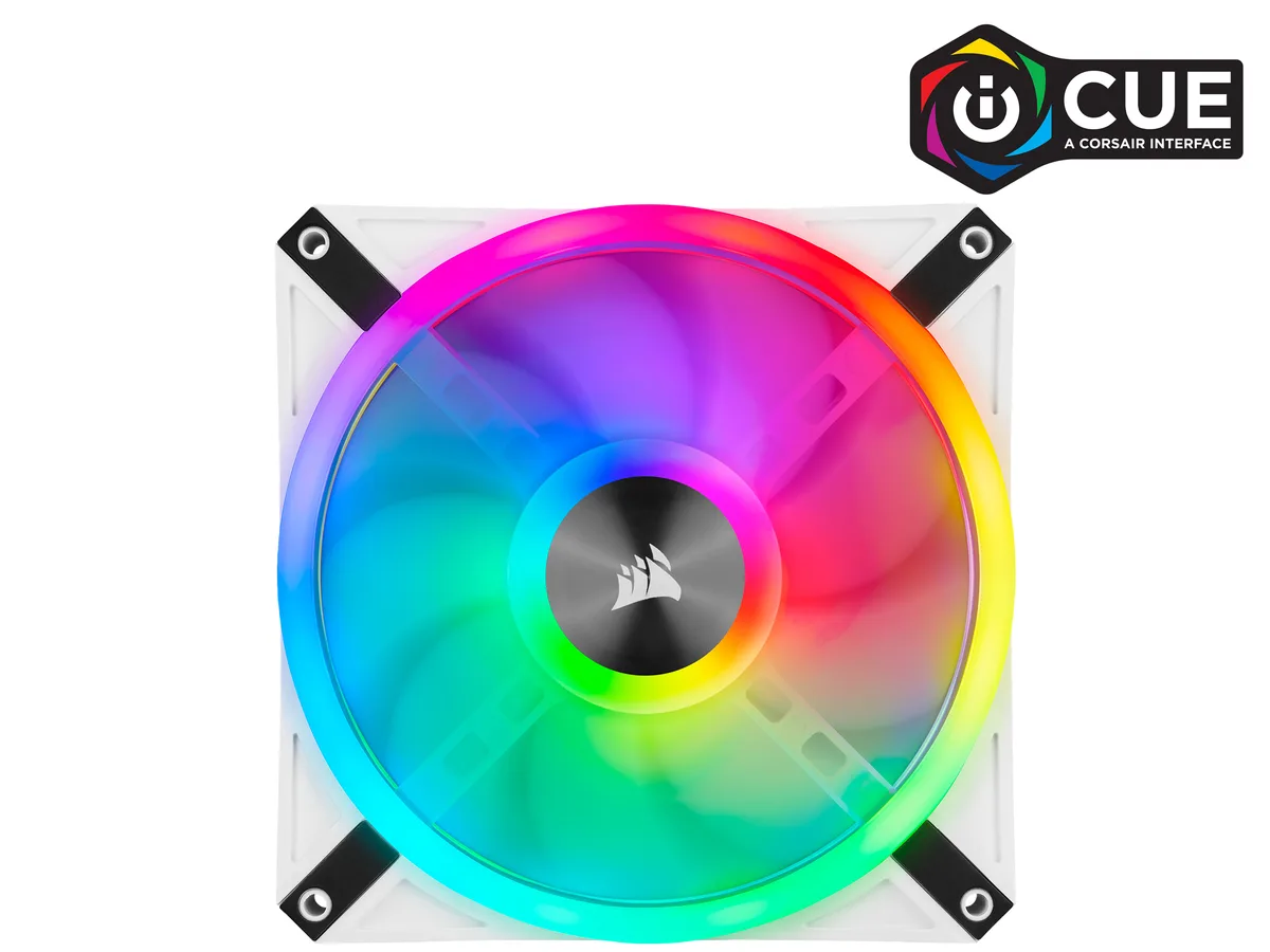 Corsair Corsair CO-9050106-WW iCUE QL140 RGB White Dual Fan Kit 140mm 2 Fans — product photo