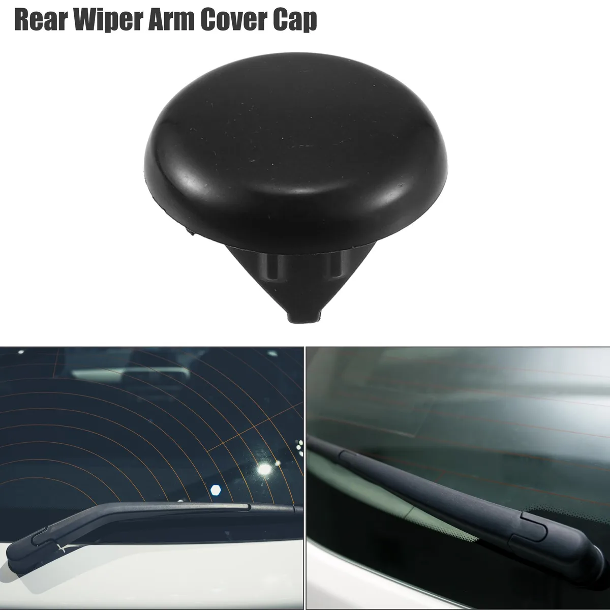 Unique-Bargains Unique-Bargains Rear Wiper Arm Nut Cover Cap Black 1 Pcs 55077097AC — product photo