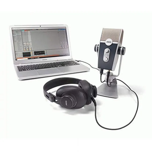 AKG ACOUSTICS AKG ACOUSTICS Podcaster Essentials Kit — Lyra USB-C microphone, K371 headphones, Ableton Lite — product photo