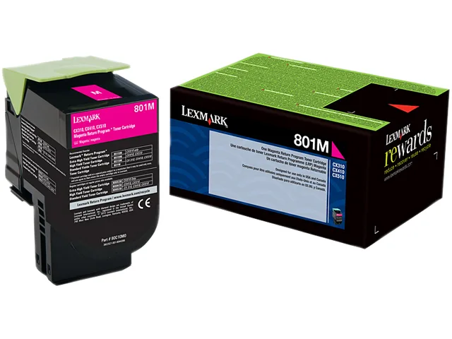 Lexmark Lexmark 80C10M0 Magenta Toner Cartridge 1000 Pages — product photo