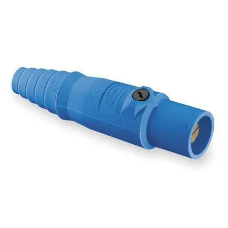 Hubbell Incorporated Hubbell Incorporated HBL300MBL Series 16 Blue Single Pole Connector Double Set 300AC/DC — product photo