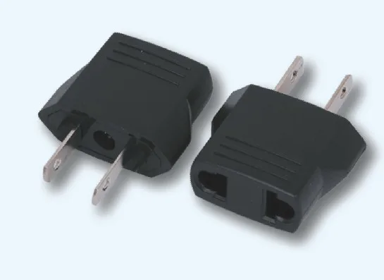 TeKit TeKit EU AU to USA US Travel Power Adapter Converter Black 2PCSX — product photo