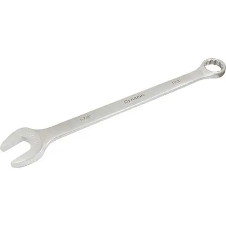 Dynamic D074358 1-7/8 inch 12 point combination wrench satin chrome finish