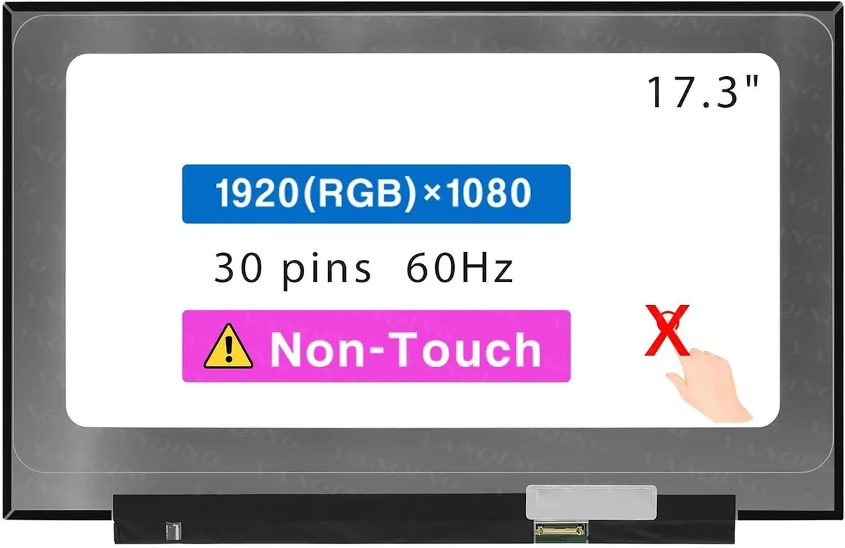 NUOLAISUN NUOLAISUN 17.3" laptop screen FHD 1920 x 1080 30 pin non-touch — product photo