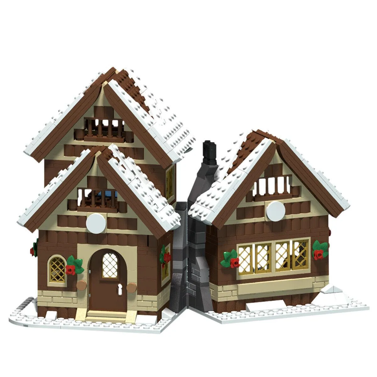 ZITIANYOUBUILD ZITIANYOUBUILD 664 Winter Village North Pole House 664 Pieces Educational Building Set — product photo