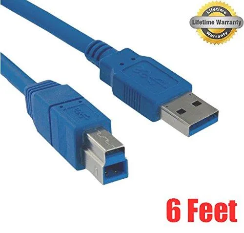 iMBAPrice iMBAPrice USB 3.0 A to B Cable 6 ft Blue — product photo