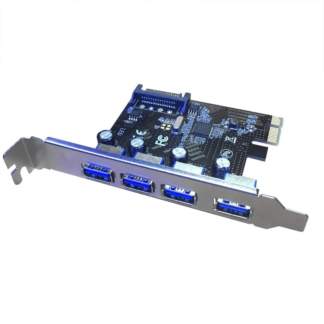 Vszerda Vszerda PCI-E to USB 3.0 4 Port Expansion Card with SATA Power — product photo