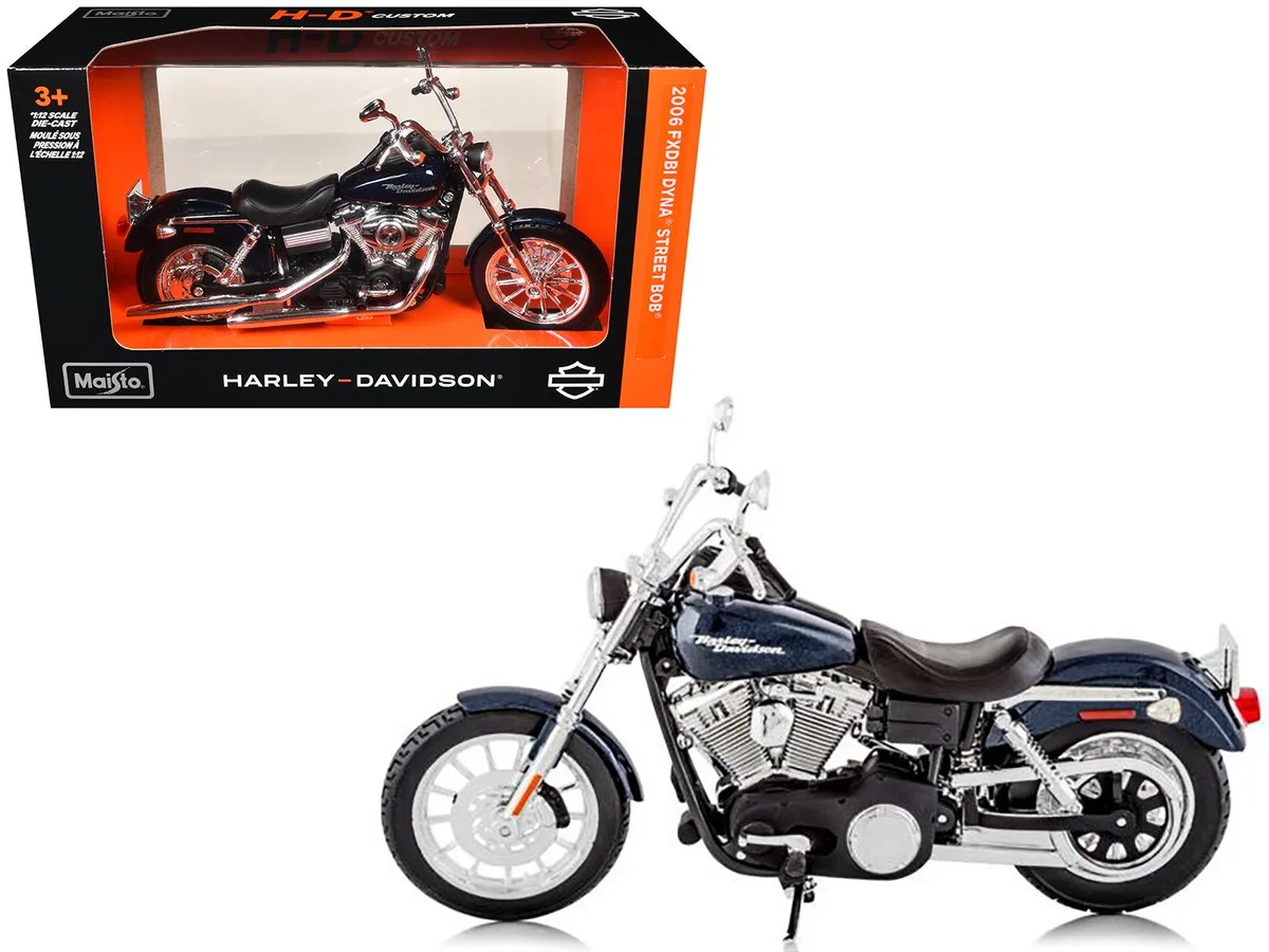 Maisto Maisto 2006 Harley Davidson FXDBI Dyna Street Bob 1/12 vehicle — product photo