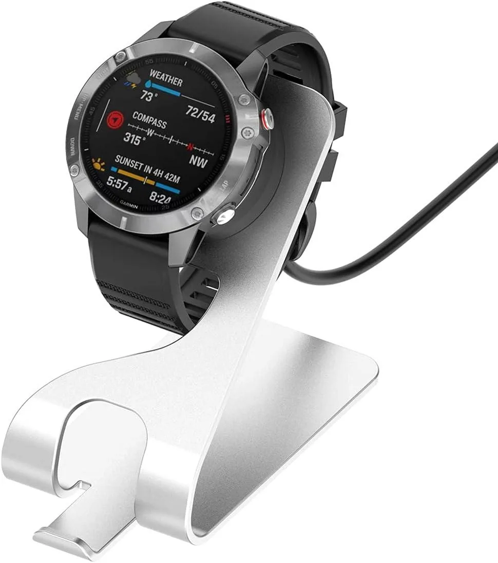 BONAEVER BONAEVER Charger for Garmin Watch Silver — product photo